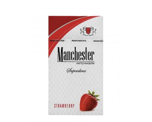 Купить Сигареты Manchester Strawberry SuperSlims Клубника